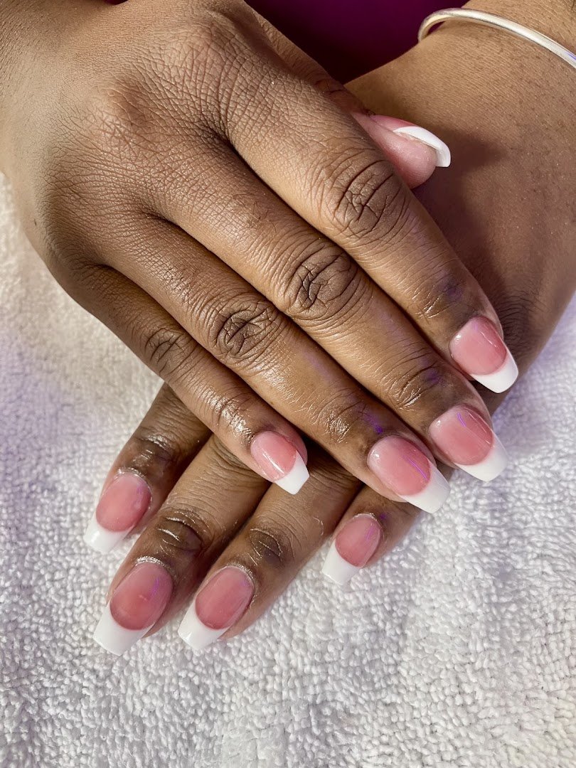 Nail stations with manicure tools