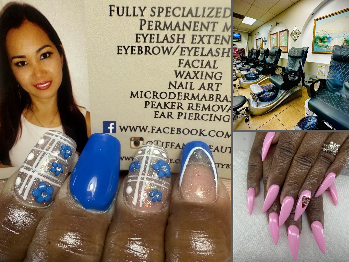 Acrylic nail service setup