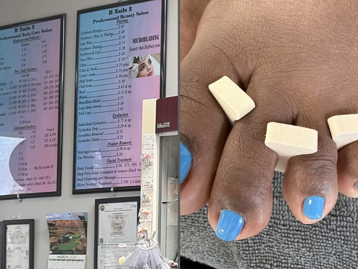 Pedicure chairs in a salon